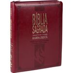 BIBLIA-EXTRA-GIGANTE--LETRAS-VERMELHAS-HARPA-CRISTA-ZIPER-VERMELHA