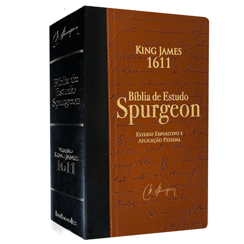 Biblia-King-James-1611-de-Estudo-Spurgeon---Marrom-c--preto