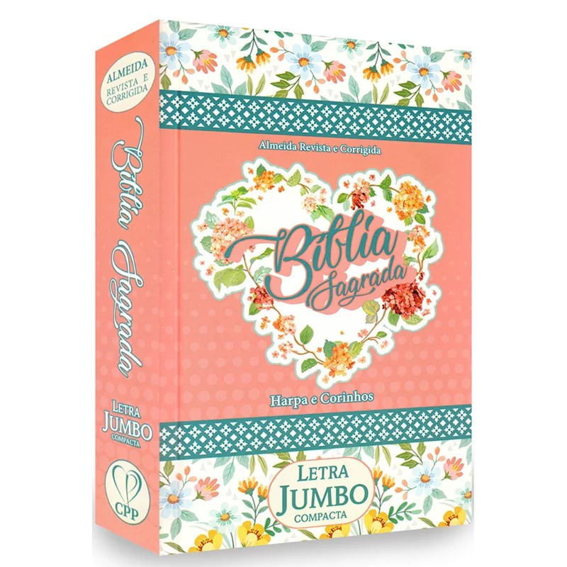 Biblia-RC-Letra-Jumbo-Compacta---C-Harpa-e-Corinhos---Coracao-Floral---Capa-Dura---CPP